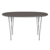 Fritz Hansen Superellipse Dining Table Nine Grey/Grey Fenix Laminates, 135x90 Cm