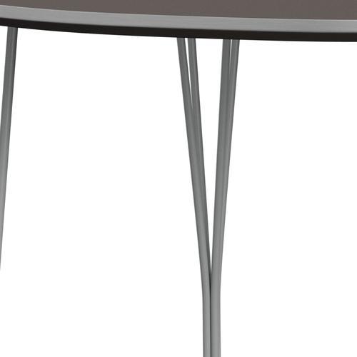 Fritz Hansen Superellipse spisebord ni grå/grå fenix -laminater, 170x100 cm