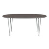 Fritz Hansen Superellipse餐桌九灰色/灰色fenix层压板，170x100 cm