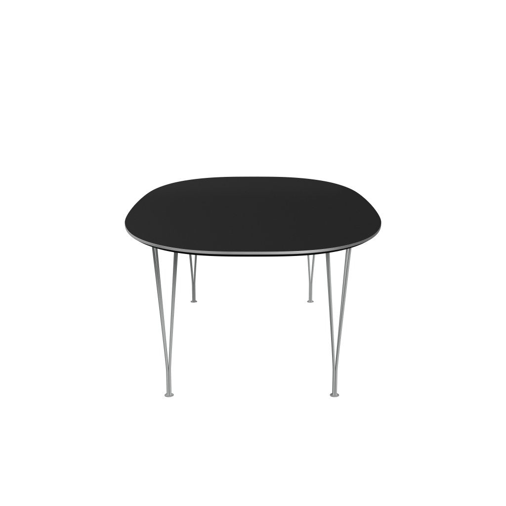 Fritz Hansen Superellipse spisebord ni grå/sort fenix laminat, 240x120 cm