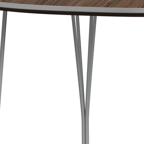 Fritz Hansen Superellipse spisebord ni grå/valnødfiner, 170x100 cm