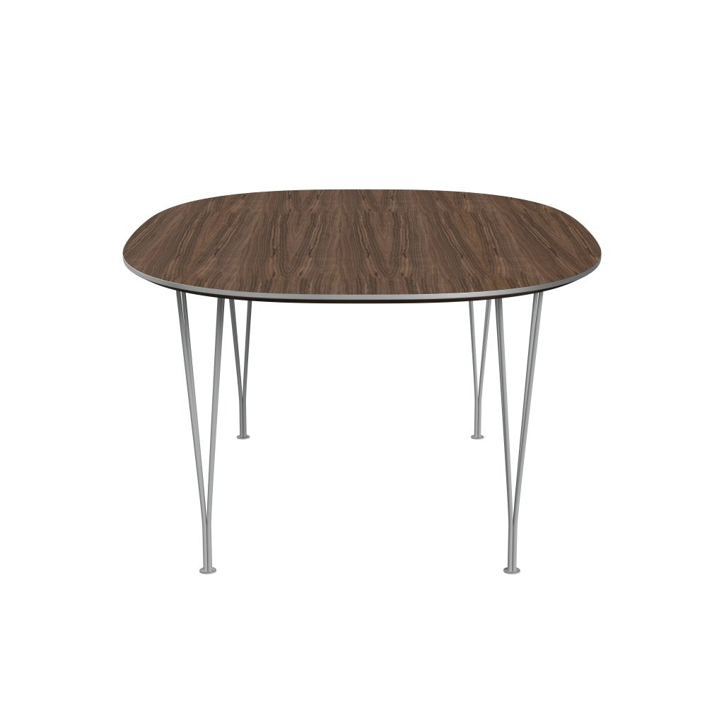 Fritz Hansen Superellipse spisebord ni grå/valnødfiner, 180x120 cm