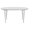 Fritz Hansen Superellipse spisebord ni grå/hvid fenix laminater, 150x100 cm