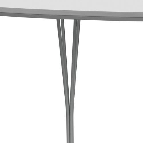 Fritz Hansen Superellipse spisebord ni grå/hvid fenix laminater, 180x120 cm