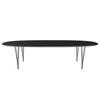 Fritz Hansen Superellipse Dining Table Black/Black Fenix Laminates, 300x130 Cm