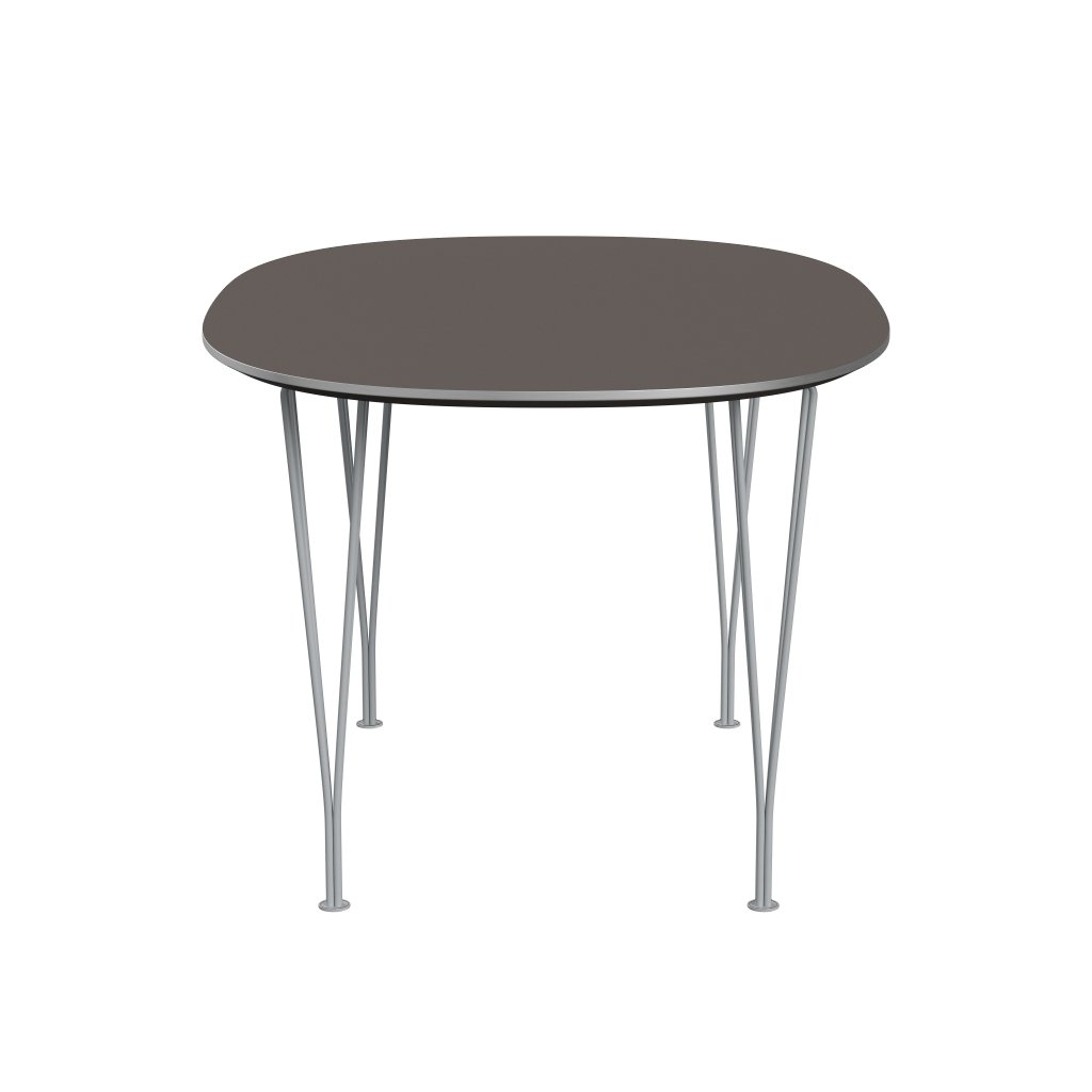 Fritz Hansen Superellipse matbord silvergrey/grå fenix laminat, 135x90 cm