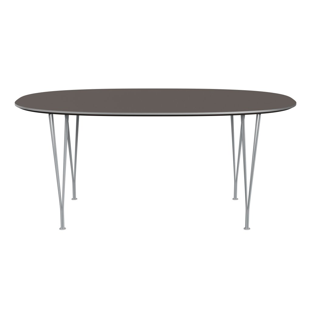 Fritz Hansen Superellipse matbord silvergrey/grå fenix laminat, 170x100 cm