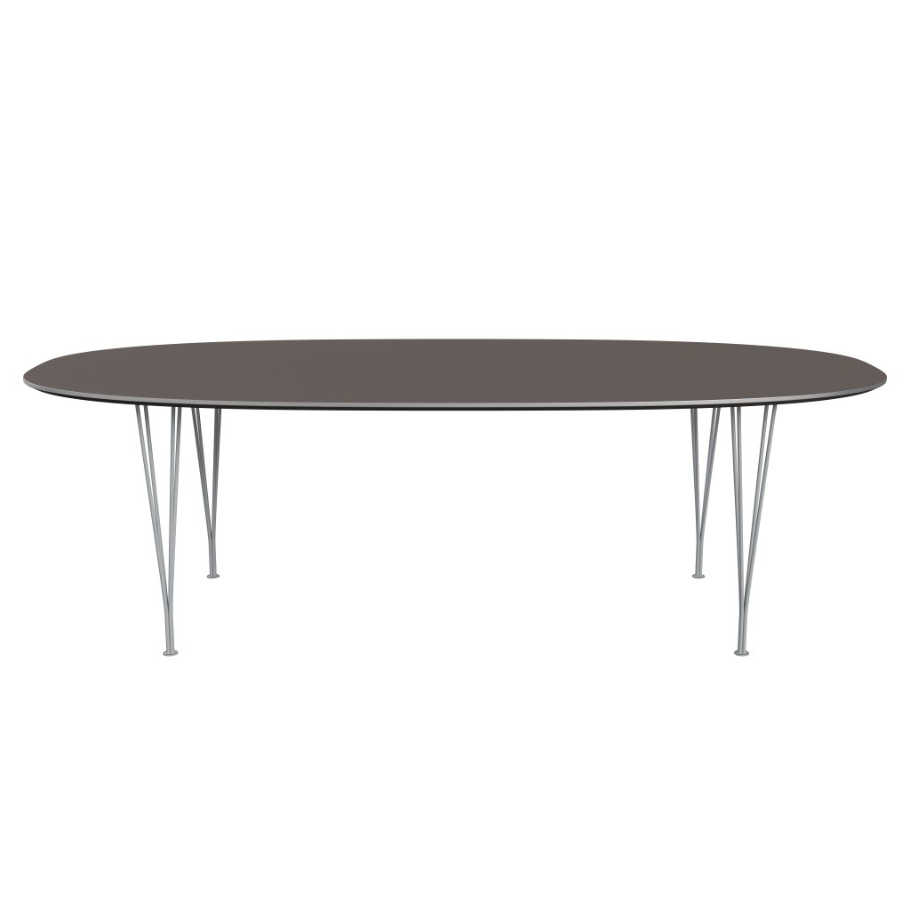 Fritz Hansen Superellipse matbord silvergrey/grå fenix laminat, 240x120 cm
