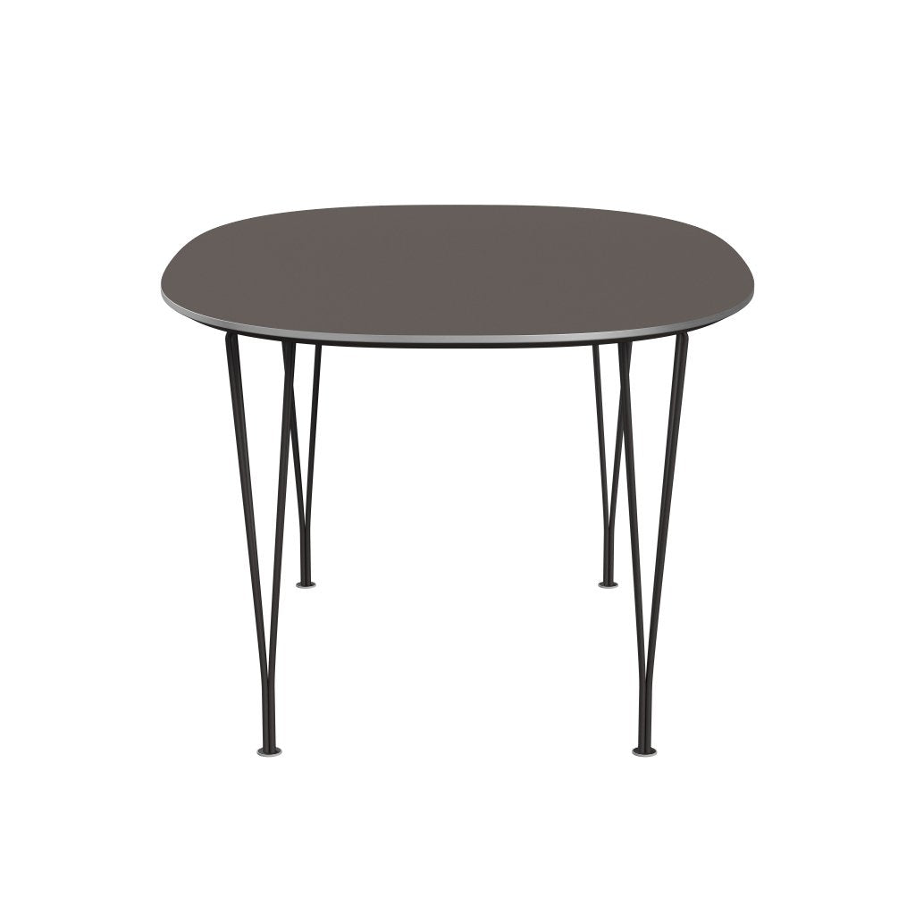 Fritz Hansen Superellipse spisebord varm grafit/grå fenix -laminater, 150x100 cm