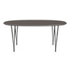 Fritz Hansen Superellipse spisebord varm grafit/grå fenix -laminater, 170x100 cm