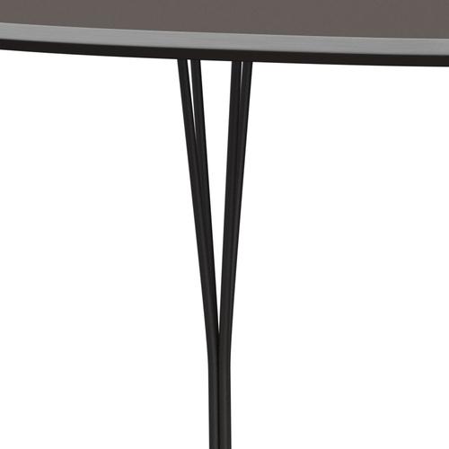 Fritz Hansen Superellipse spisebord Varm grafit/grå fenix -laminater, 180x120 cm
