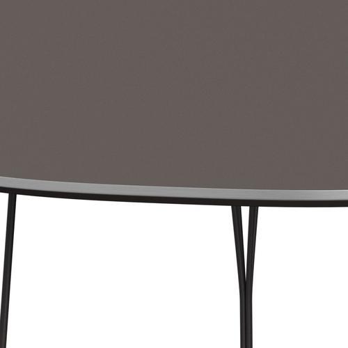 Fritz Hansen Superellipse spisebord Varm grafit/grå fenix -laminater, 240x120 cm