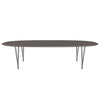 Fritz Hansen Superellipse spisebord Varm grafit/grå fenix -laminater, 300x130 cm