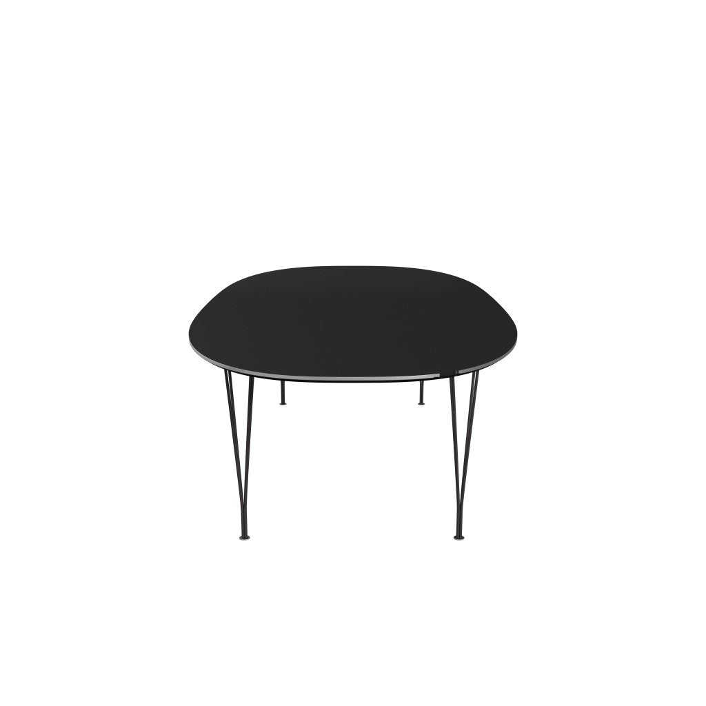 Fritz Hansen Superellipse spisebord varm grafitt/svart fenix laminater, 300x130 cm