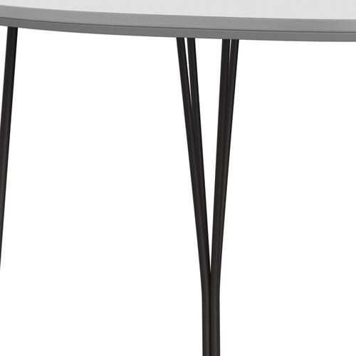 Fritz Hansen Superellipse餐桌温暖的石墨/白色Fenix层压板，170x100 cm