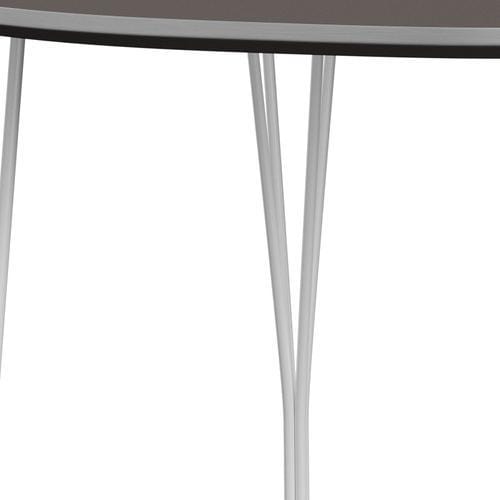 Fritz Hansen Superellipse Tavolo da pranzo Laminati di fenix bianchi/grigi, 170x100 cm