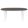 Fritz Hansen Superellipse spisebord hvidt/grå fenix -laminater, 180x120 cm