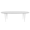 Fritz Hansen Superellipse餐桌白色/白色Fenix层压板，240x120 cm