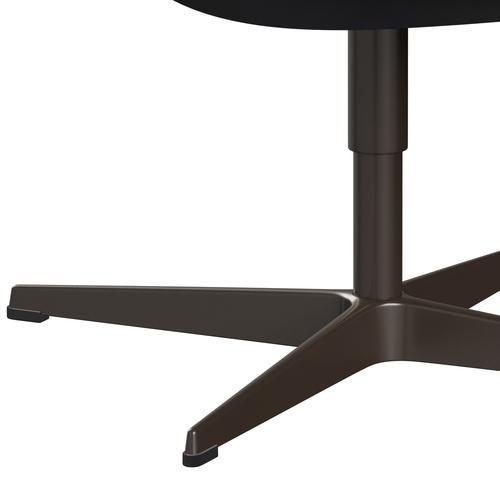 Fritz Hansen Swan Lounge Stuhl, braune Bronze/Aura schwarzbraun