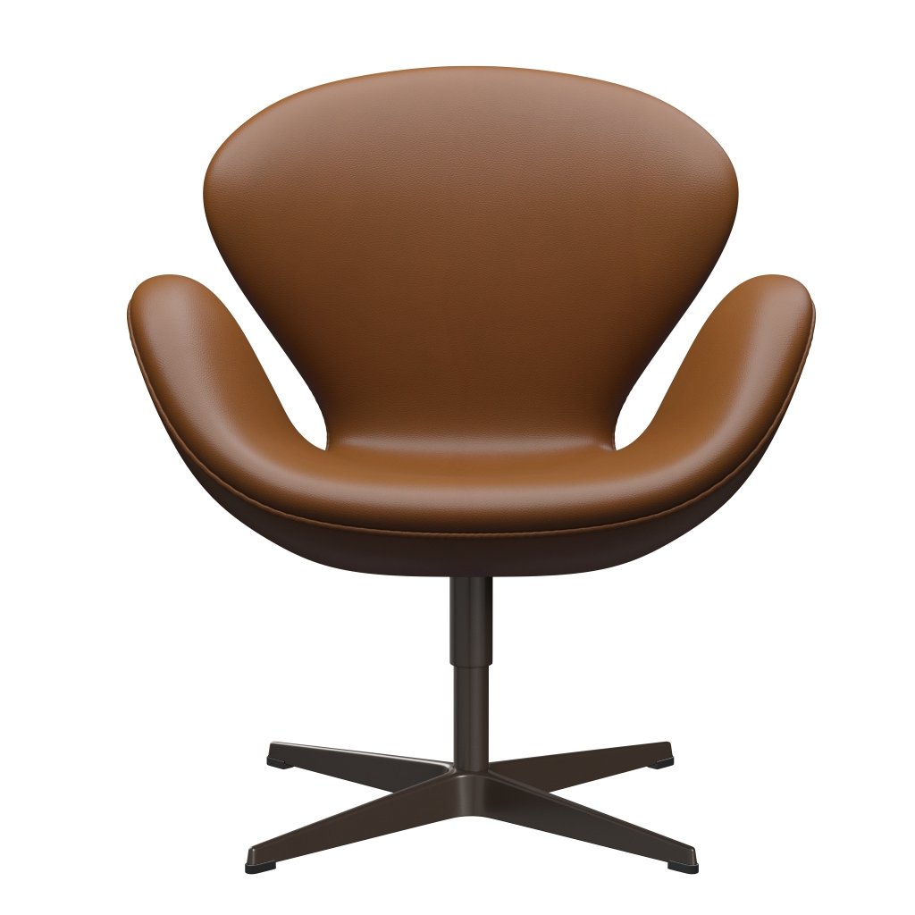 Sedia da salone Fritz Hansen Swan, bronzo marrone/noce aura