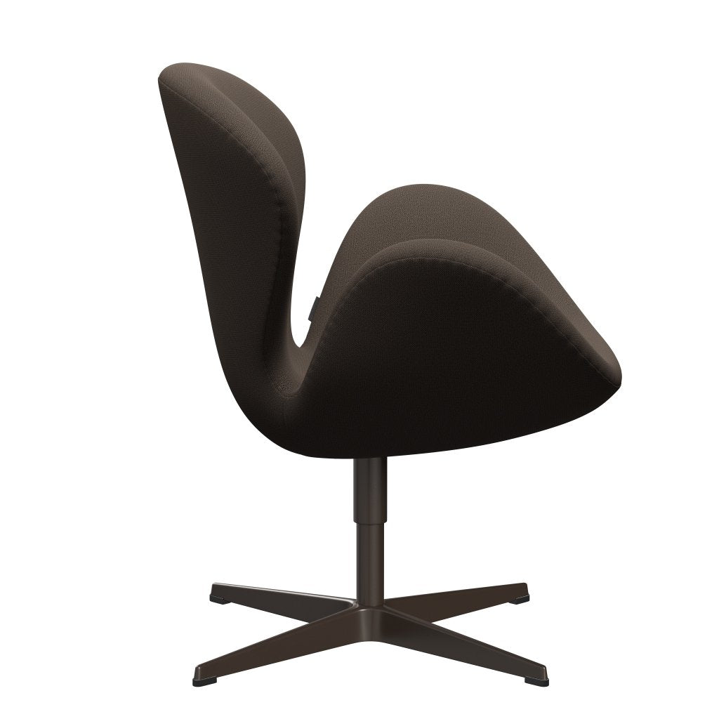 Sedia da salotto Fritz Hansen Swan, bronzo marrone/cattura marrone/verde