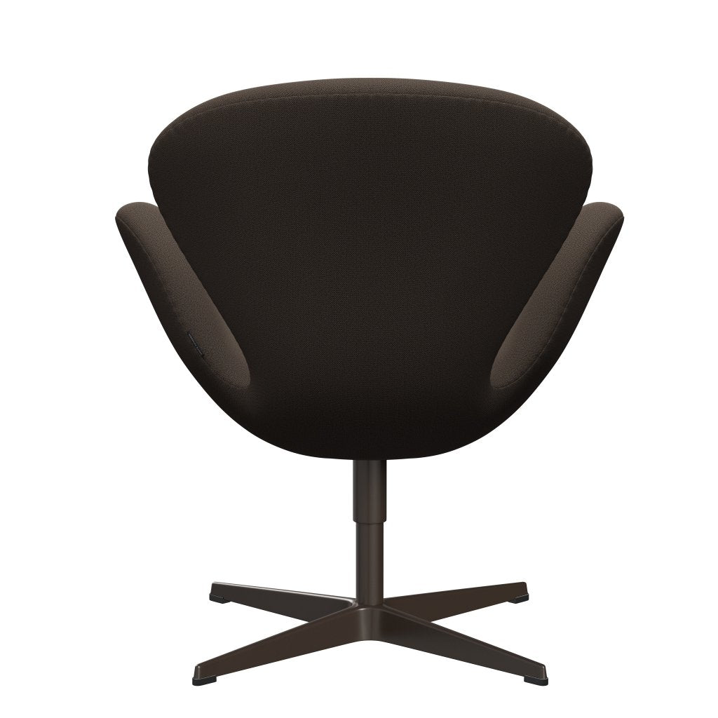 Sedia da salotto Fritz Hansen Swan, bronzo marrone/cattura marrone/verde