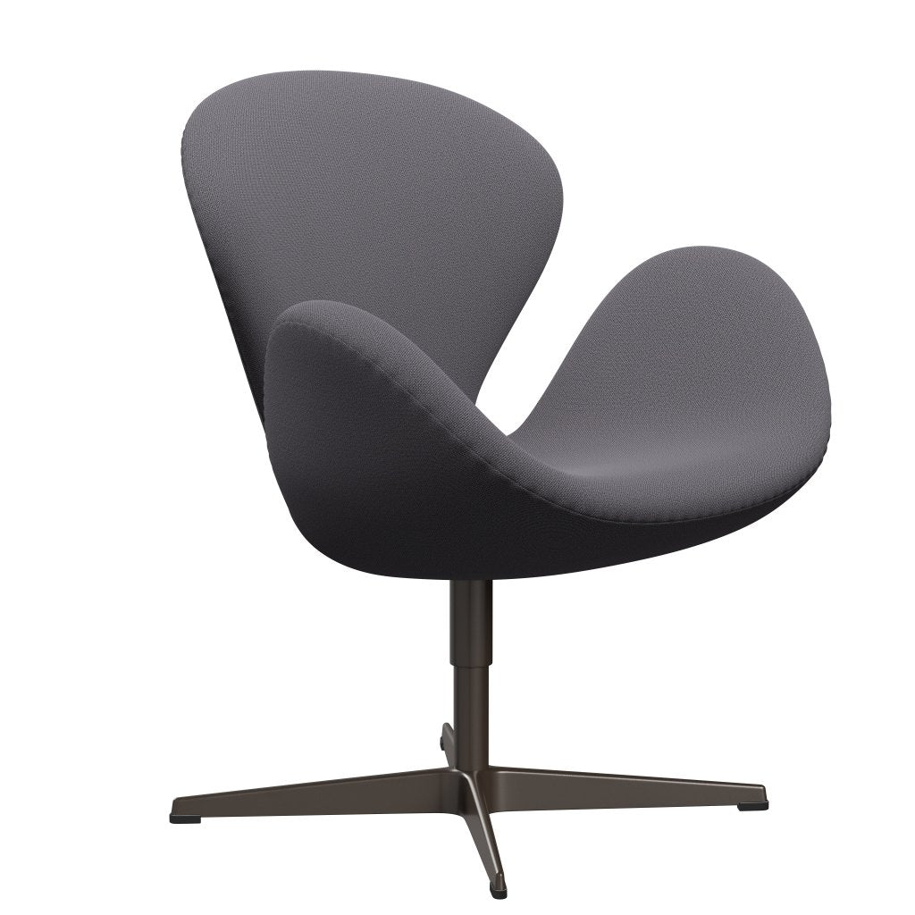 Sedia fritz Hansen Swan Lounge, bronzo marrone/cattura grigio scuro