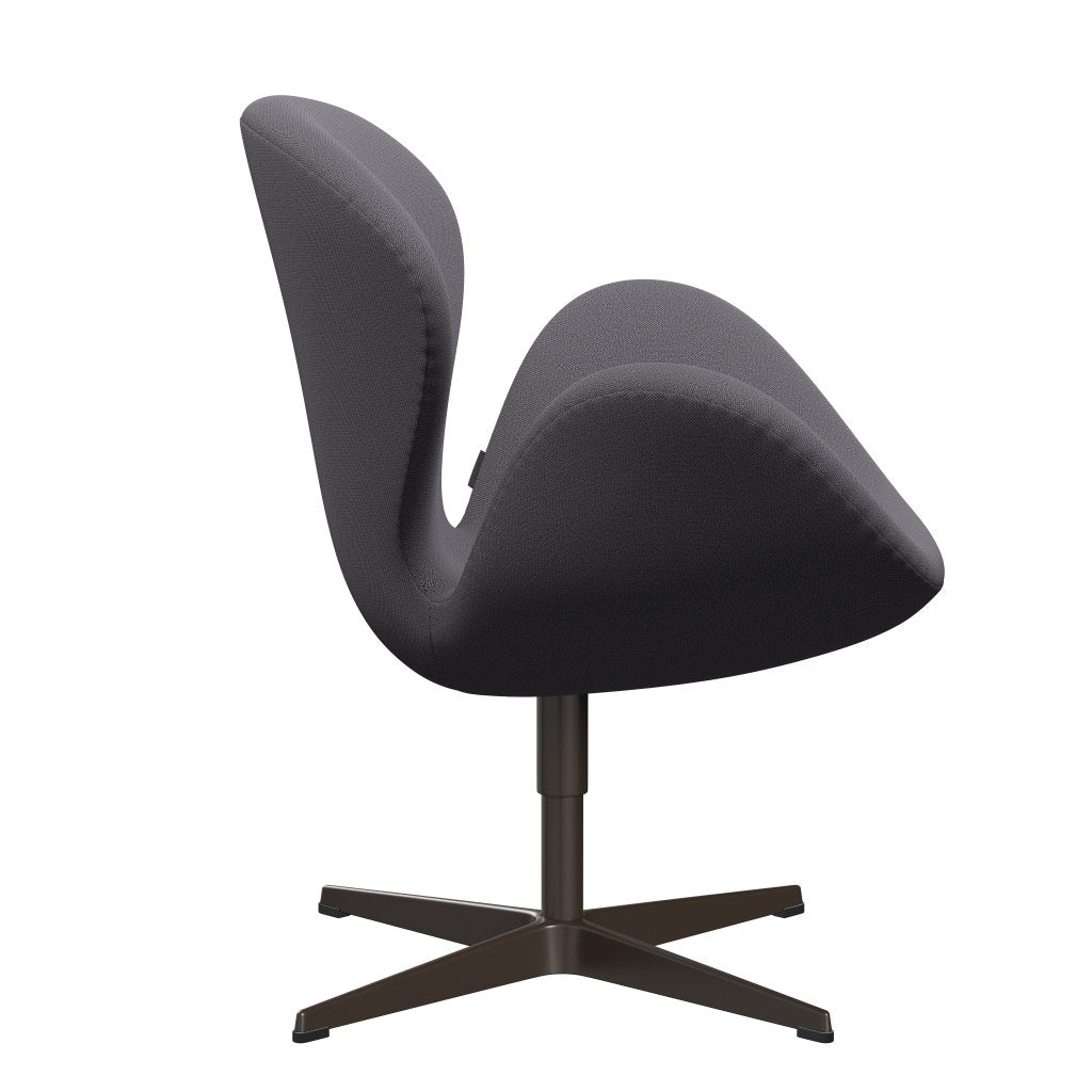 Fritz Hansen Swan Lounge -stoel, bruin brons/vangst donkergrijs