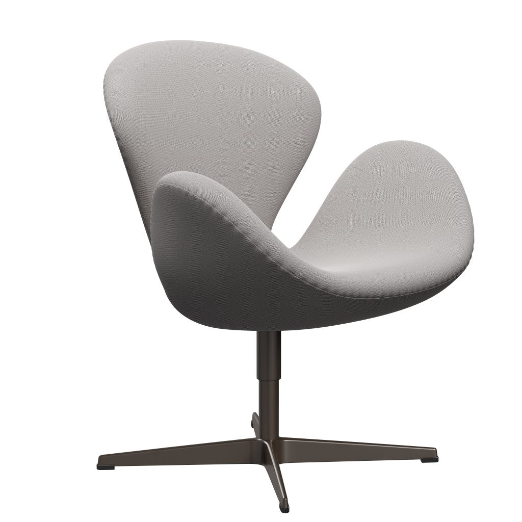 Sedia fritz Hansen Swan Lounge, bronzo marrone/cattura grigio