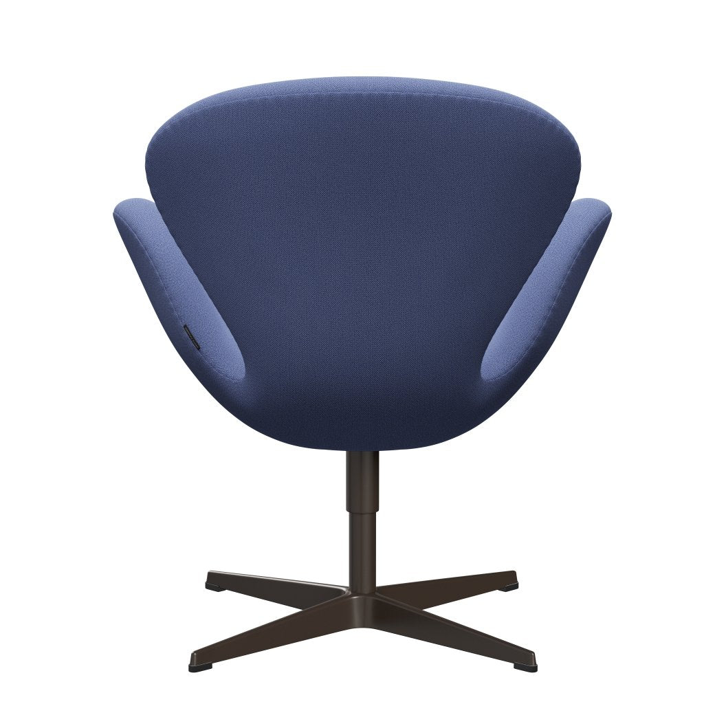 Sedia da salone Fritz Hansen Swan, bronzo marrone/cattura azzurro (4901)