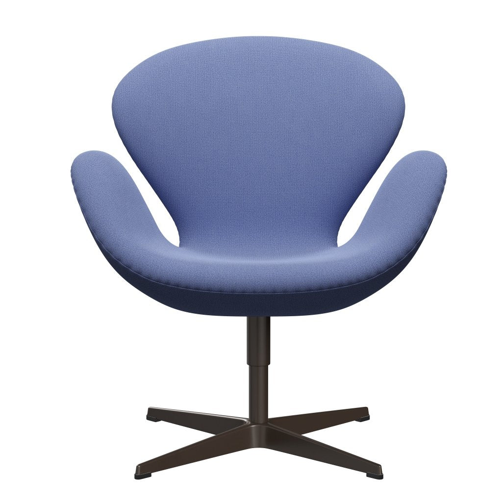 Sedia da salone Fritz Hansen Swan, bronzo marrone/cattura azzurro (4901)