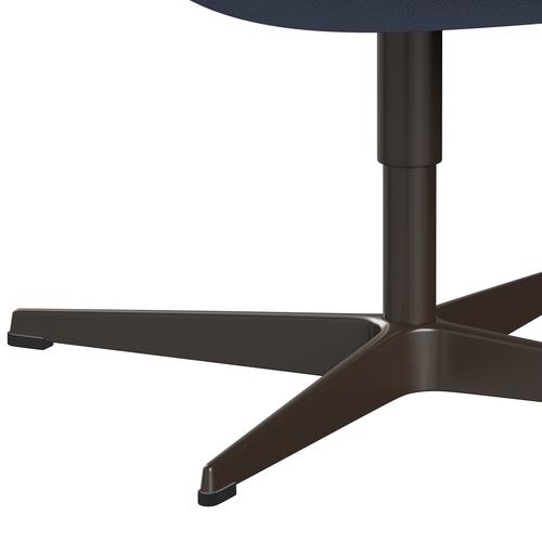 Sedia fritz Hansen Swan Lounge, bronzo marrone/cattura azzurro (4902)