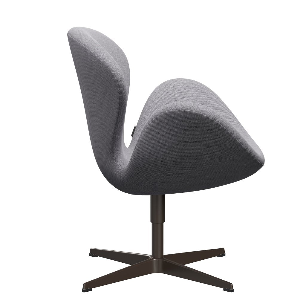 Fritz Hansen Chaise salon de cygne, bronze brun / capture gris clair