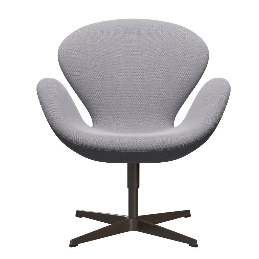 Sedia fritz Hansen Swan Lounge, bronzo marrone/cattura grigio chiaro