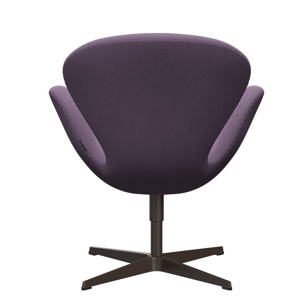 Sedia da salotto Fritz Hansen Swan, bronzo marrone/viola leggera