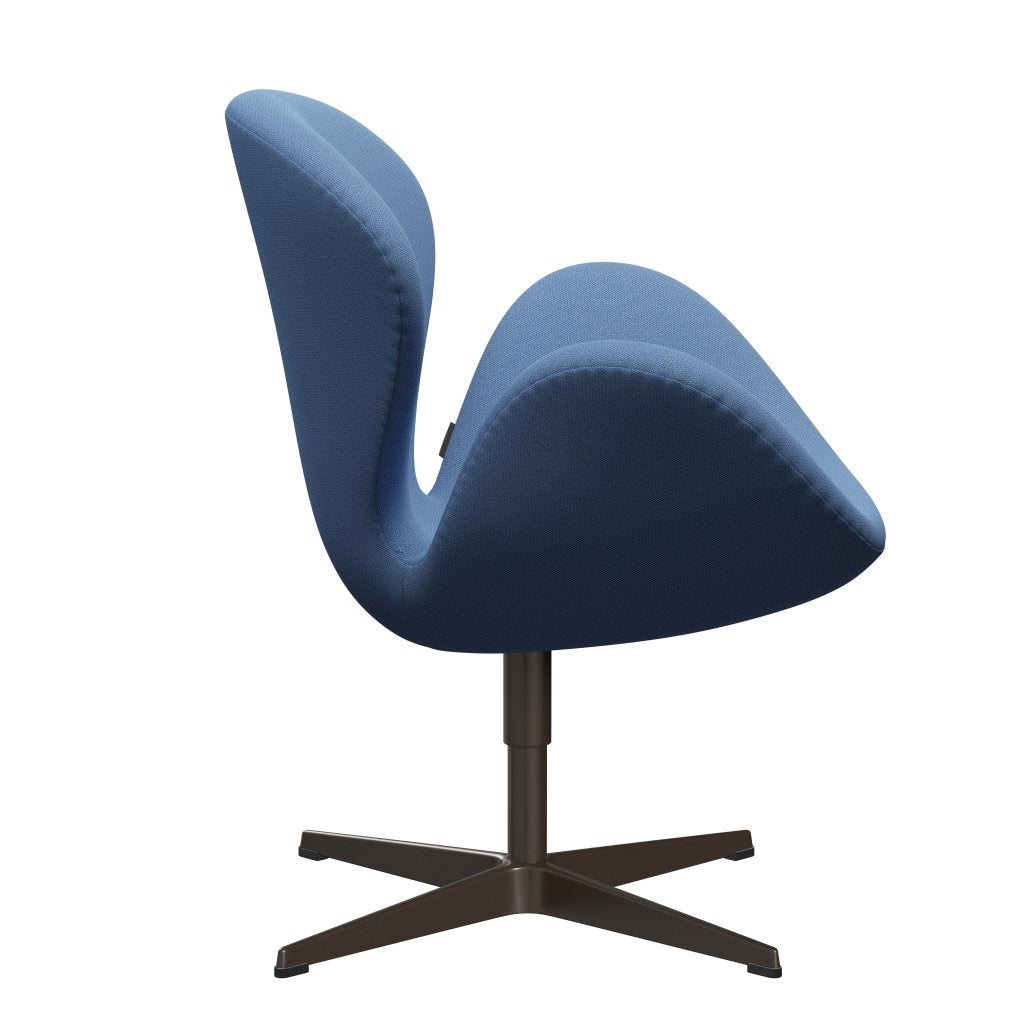 Sedia da salotto Fritz Hansen Swan, bronzo marrone/cattura blu istantaneo