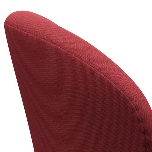 Fritz Hansen Swan Lounge -stoel, bruin brons/vangst instant rood