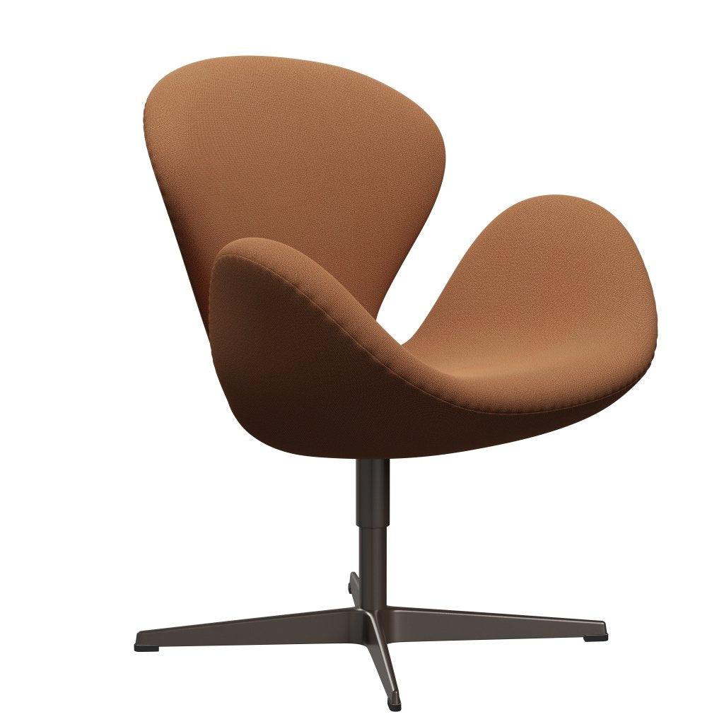 Sedia fritz Hansen Swan Lounge, bronzo marrone/rame cattura