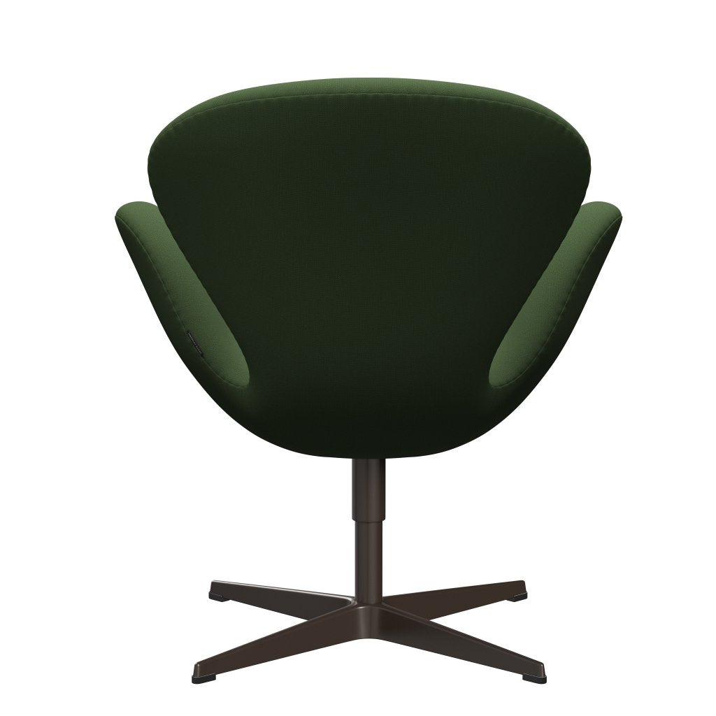 Sedia fritz Hansen Swan Lounge, bronzo marrone/cattura verde muschio