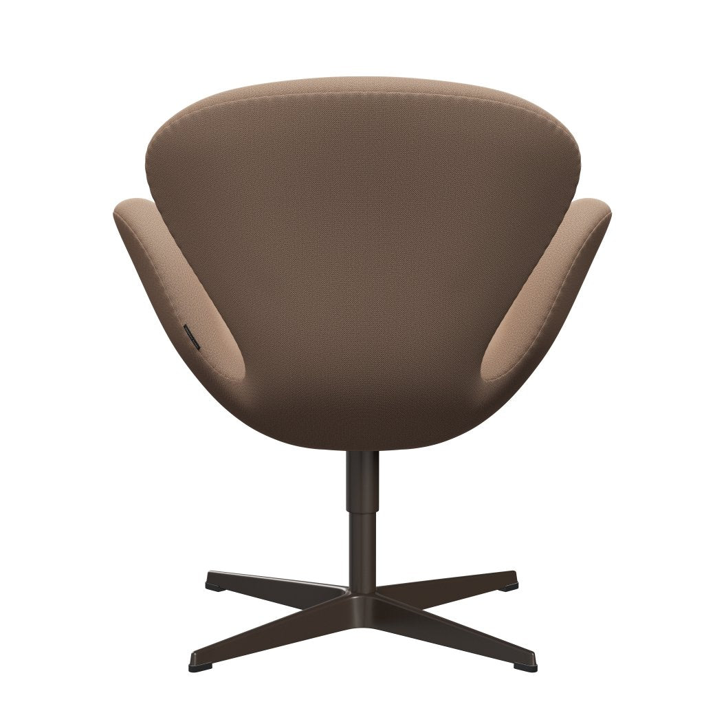 Fritz Hansen Swan Lounge stol, brun bronze/fange lyserødt sand