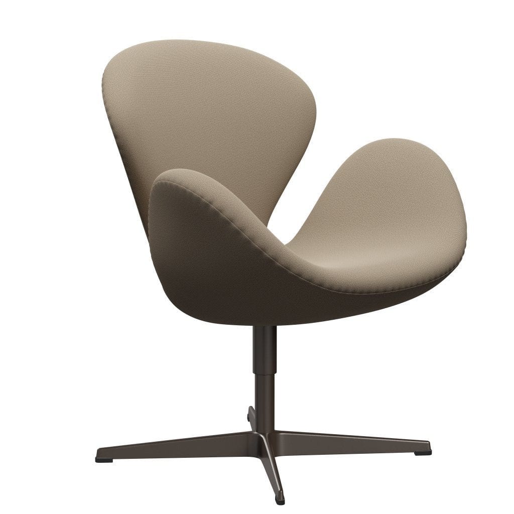 Sedia fritz Hansen Swan Lounge, bronzo marrone/cattura