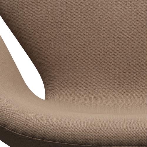 Sedia fritz Hansen Swan Lounge, bronzo marrone/cattura sabbia/marrone