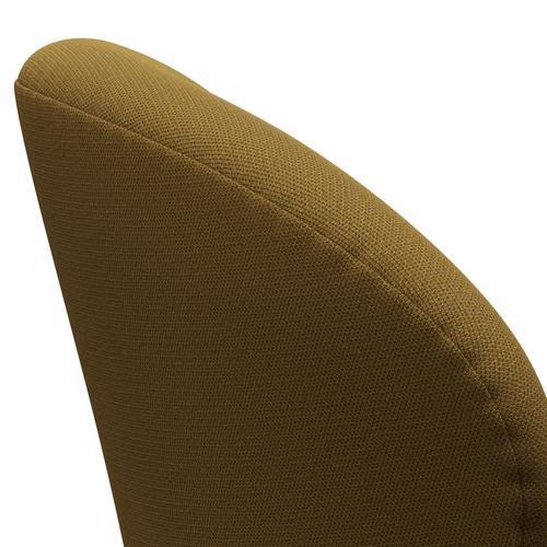 Fritz Hansen Chaise salon de cygne, bronze brun / capture moutarde sombre