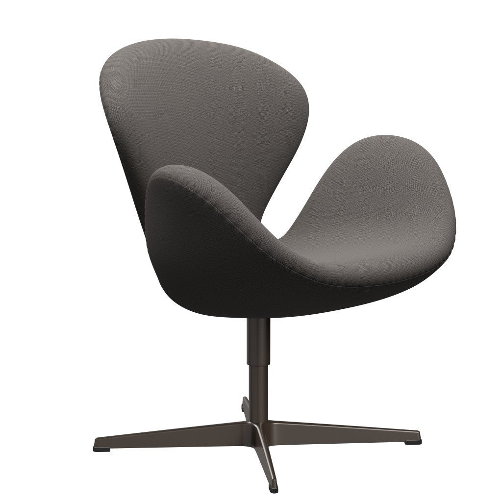 Fritz Hansen Swan Lounge -stoel, bruin brons/vanggen Warm donkergrijs