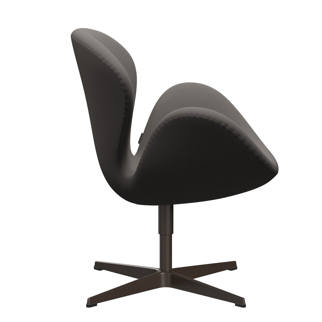 Fritz Hansen Swan Lounge -stoel, bruin brons/vanggen Warm donkergrijs