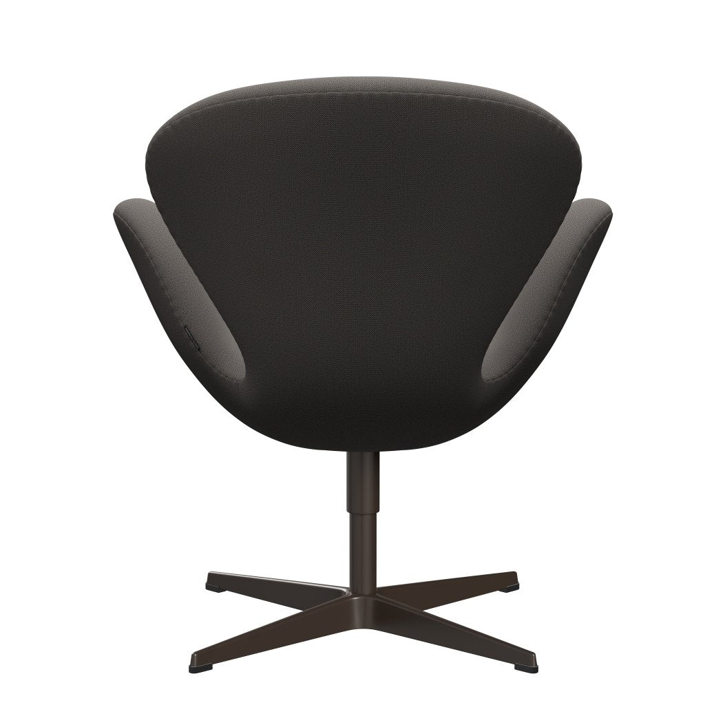 Fritz Hansen Swan Lounge Stuhl, braune Bronze/fangen warm dunkelgrau