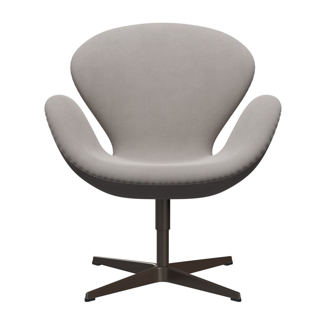 Fritz Hansen Swan Lounge Stuhl, braune Bronze/fangen warmes graues Licht