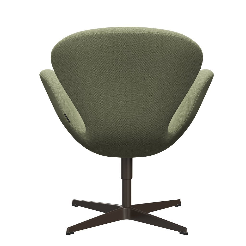 Fritz Hansen Swan Lounge Sillón, bronce marrón/captura de verde suave