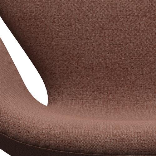 Fritz Hansen Swan Lounge stol, brun bronze/Christianshavn beige/orange