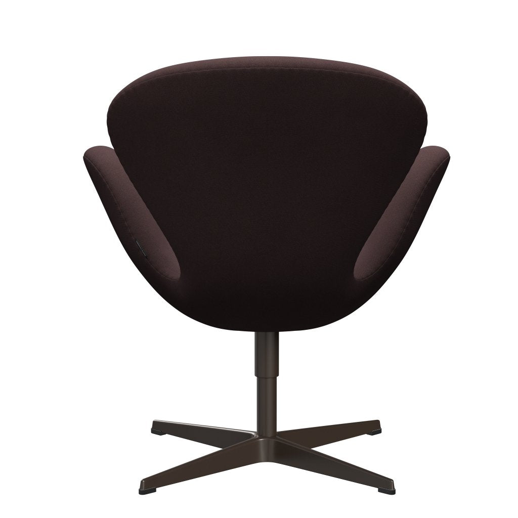 Sedia da salone Fritz Hansen Swan, bronzo marrone/cristiano blu/arancione